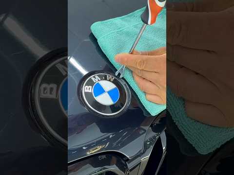 Pro Level BMW Badge Removal & Custom Matte Black Finish! 🚗🔥#fact
