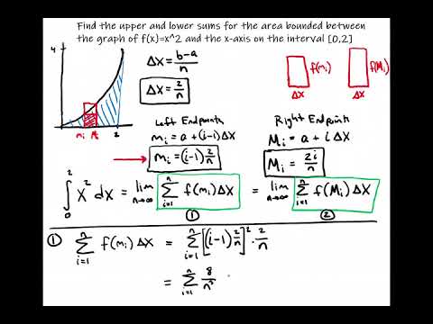 Eric's Calculus Lecture: Use Riemann Sum to Evaluate Definite Integral ∫x² dx on the Interval [0,2]