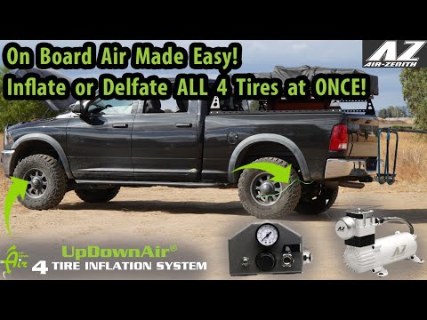 On Board Air Install For the Power Wagon With Updownair and Air Zenith-Air Up All Tires At Once!