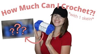 How Much Can I Crochet With 1 Skein Of Parfait Chunky Yarn?! Crocheting Mini Blueberries!