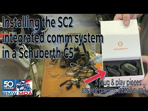 Installing the SC2 integrated comm system in a Schuberth C5 helmet