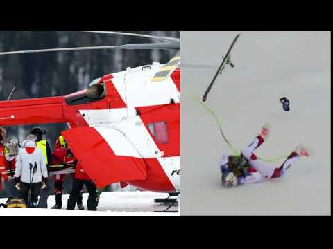 😱⛷️ Olympic Champion Michelle Gisin in Terrifying Crash! Neck Surgery After 100km/h Fall