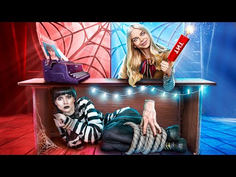 How to Become a Wednesday Addams! Wednesday vs Vampire vs M3GAN vs Mermaid vs Barbie!