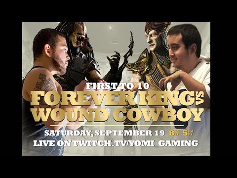 MKX - WOUND COWBOY ( Shinnok ) VS. FOREVER KING (Predator, Kung Lao)  FT10