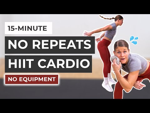 15-Minute Full Body Cardio HIIT Workout (No Repeats)