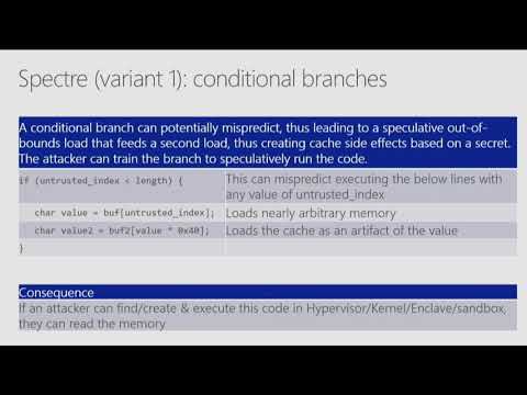 Black Hat USA 2018 An Inside Story of Mitigating Speculative Execution Side Channel Vulnerabilities