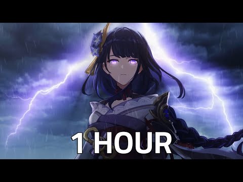 OST Raiden Shogun Battle Theme Music 1 Hour - Genshin Impact