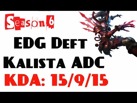 Korea Challenger LOL - EDG Deft - Kalista ADC ft. GFL SofM, ROX Kuro, SKT T1 Bang, EDG PawN - Feb 2