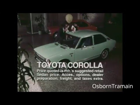 1971 Toyota Corolla Commercial with Frank Bonner & Bert Holland