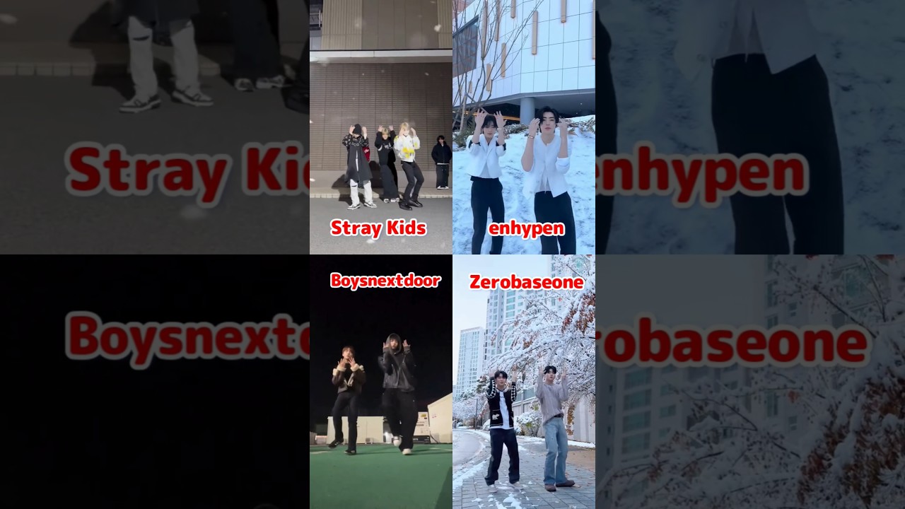 The First Snow / Stray Kids / enhypen / BOYSNEXTDOOR / ZEROBASEONE / #shorts
