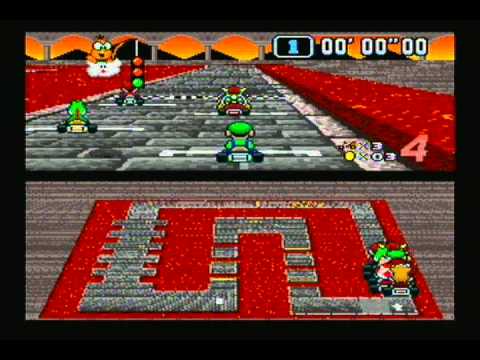 Super Mario Kart - 100cc Mushroom Cup - Luigi