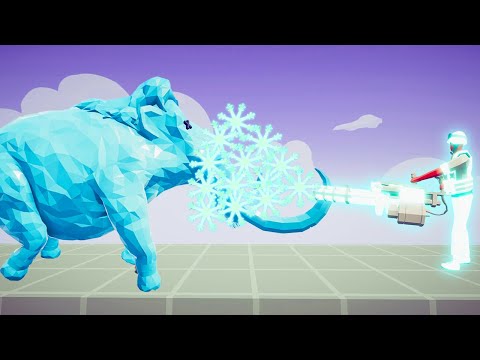 FREEZING EVERY UNIT WITH SNOW MINIGUN | TABS Totally Accurate Battle Simulator