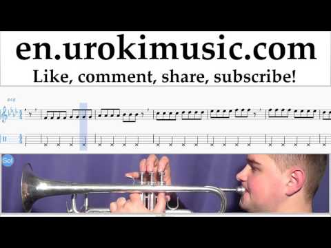 How to Play Trumpet Katy Perry Rise Part#1 Melody School Learn Class Course Tutorial Sheet Music