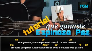 Como Tocar - Que Ganaste - Espinoza Paz - Guitarra Tutorial (HD)