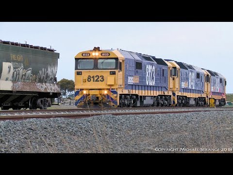 Two Coupling Attempts: 1GK6 Grain Train (8/10/2018) - PoathTV Australian Railways