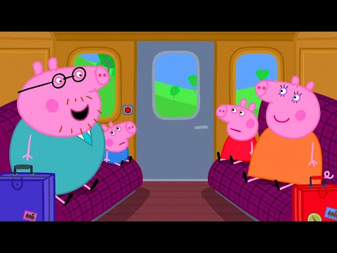Peppa Pig And Family Take A Long Train Ride | Kids TV And Stories