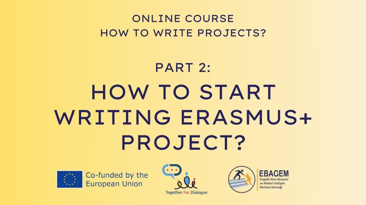 How to start writing Erasmus+ project