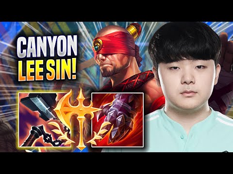CANYON IS A MONSTER WITH LEE SIN! - DK Canyon Plays Lee Sin JUNGLE vs Poppy! | Season 2022