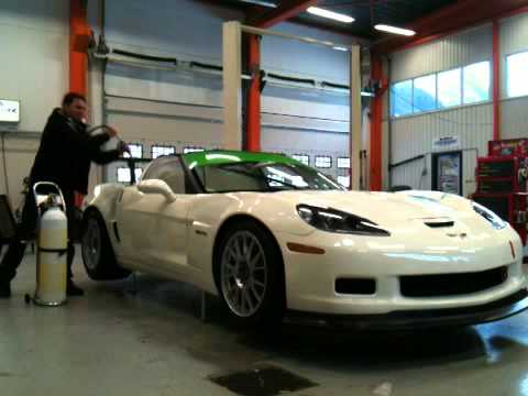 Corvette racecar Air Jack system test