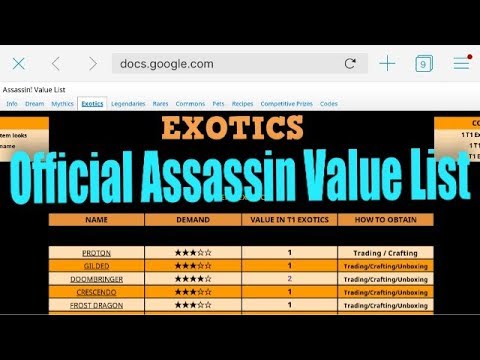 Roblox Assassin Value List By Prisman Roblox Free Mask - roblox assassin official value list 2018 robloxcom jailbreak
