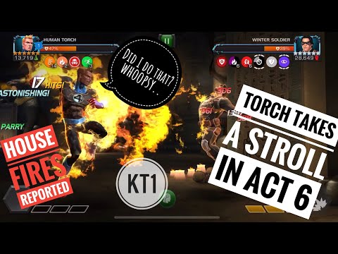 Human Torch Burns Down Act 6 - 6.1.5 And 6.2.2 Full Path Clears!