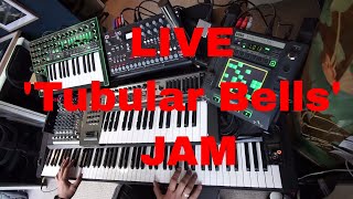 TUBULAR BELLS - ANALOG SYNTH REAL TIME IMPRO COVER - OPENING THEME