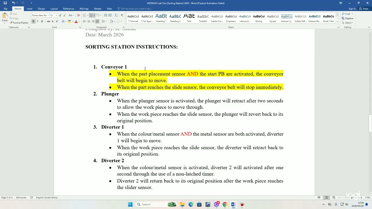 Programming A Sorting Station in Structured Text CODESYS-CIROS
