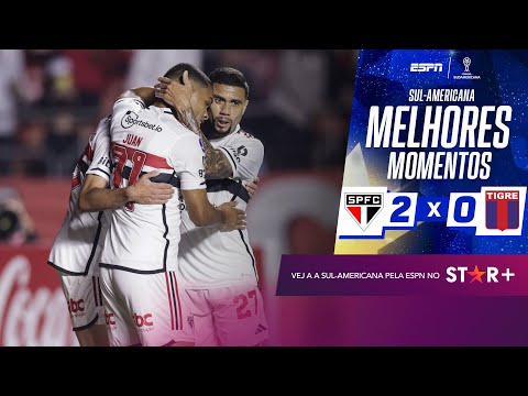 Gols e lances de São Paulo x Tigre