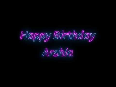 Happy Birthday Arshia