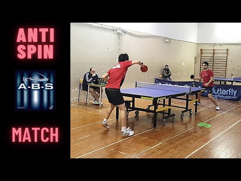 Frictionless AntiSpin Table Tennis Match - Dr Neubauer ABS