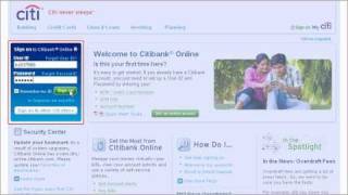Citi QuickTake Demo: Getting Started with Citibank Online