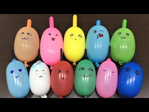 Making Slime with Funny Balloons !!! Slimesmoothie Satisfying Slime Videos