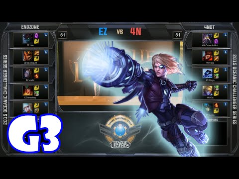 Endzone vs 4NOT Game 3 | 2015 Oceanic Challenger Series pre-season W1D1 | EZ vs 4N G3
