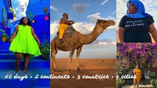 TRAVEL VLOG: Two Continents + Three Countries in TEN Days l Morocco, Spain & Portugal