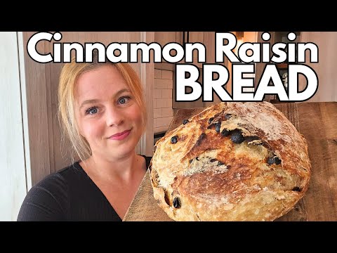 The PERFECT Overnight Cinnamon Raisin Country Bread | No-Knead Dutch Oven Loaf