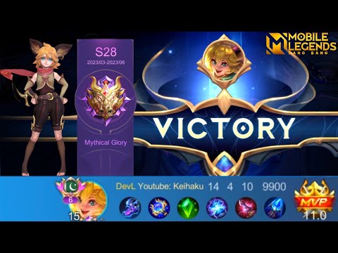 Easiest Mythical Glory Push | JOY Gameplay By KEIHAKU | Learn Skills and Builds | Mobile Legends