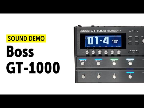 Демонстрация звучания процессора эффектов Boss GT-1000