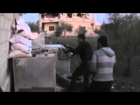 استهداف تجمع لقوات النظام في اللواء 82 من قبل الجيش الحر في الشيخ مسكين في محافظة درعا