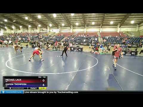110 Lbs Cons. Round 2 - Michael Laux, WI Vs Kamon Thompson, UT 526b