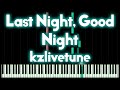 Hatsune Miku - Last night, good night | MIDI piano ...