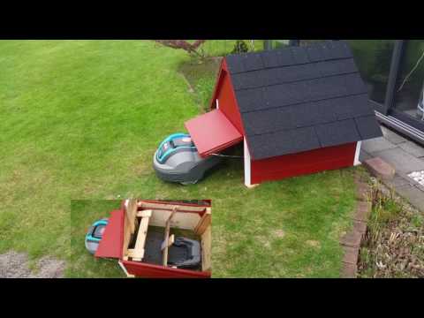 Automower-Garage mit Tor für Gardena R40 Li