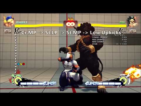 USF4: Yun Command Throw Into U1 Tutorial by Mono (With Bon