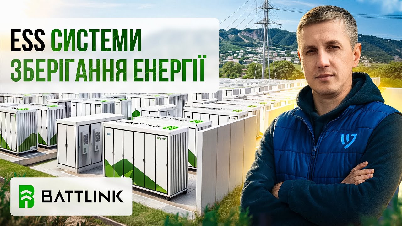 Battlink: Промислові системи накопичення енергії (Energy Storage System / ESS) LiFePO4 + Solis