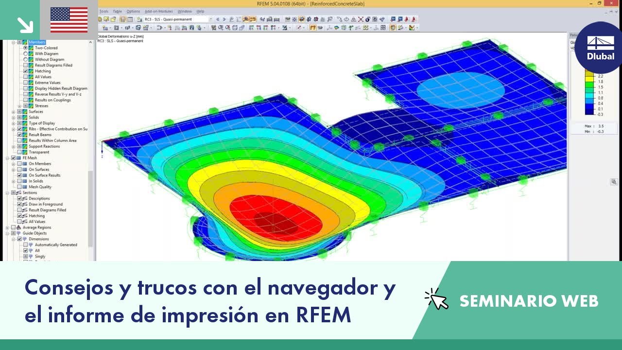 Seminario web: Consejos y trucos con el navegador y el informe de impresión en RFEM