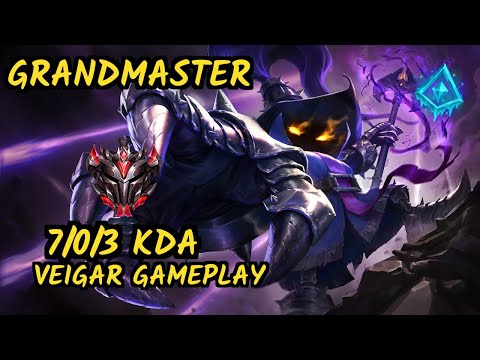 GLACIAL AUGMENT VEIGAR - Zergsting (VEIGAR) - 7/0/3 KDA MID GAMEPLAY - EUW Ranked GRANDMASTER