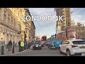 London 4K - Sunset Drive - Driving Downtown - Central London England