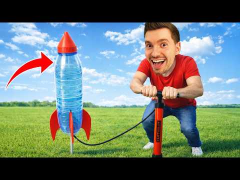 Construí um FOGUETE DE GARRAFA e voou MUITO!