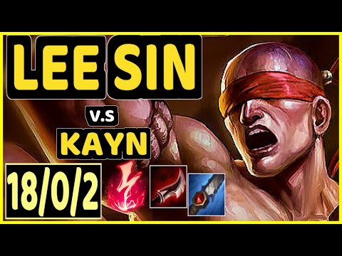 SKEANZ (LEE SIN) vs KAYN - 18/0/2 KDA JUNGLE CHALLENGER GAMEPLAY - EUW