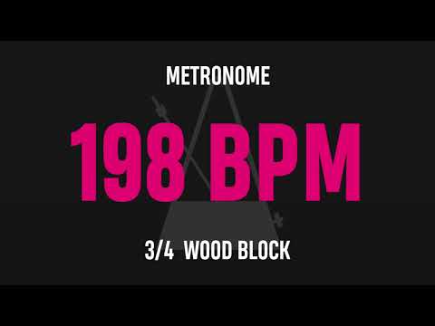 198 BPM 3/4 - Best Metronome (Sound : Wood block)