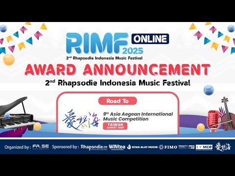 Award Announcement 2nd Rhapsodie Indonesia Music Festival 2025